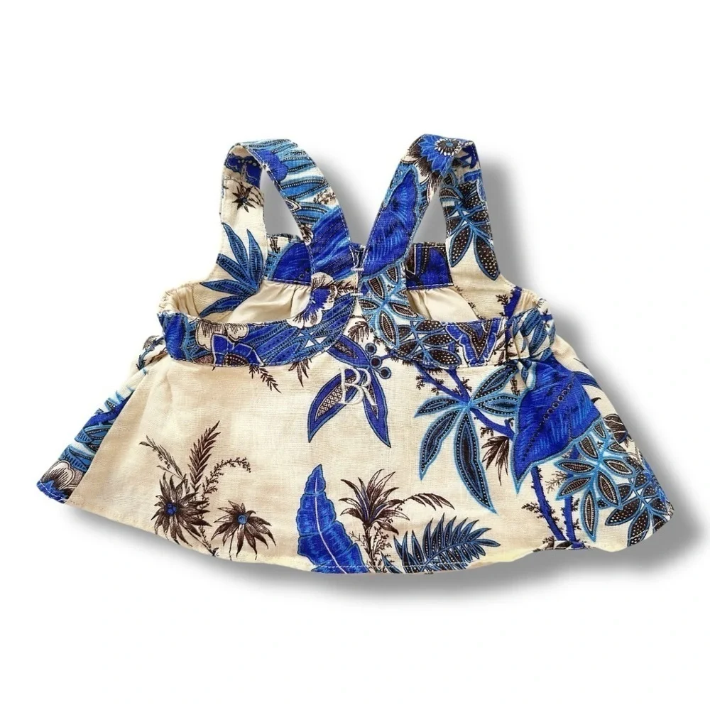 Banana Republic | Tropical Print Linen Baby Set (0-3 mos) 💙